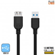 Cabo Extensor USB 3.0 1,5m USBAF3015 Plus Cable