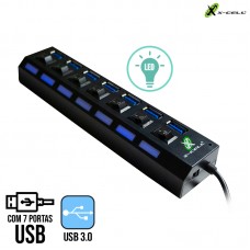 Hub USB 3.0 7 Portas XC-HUB-7 X-Cell