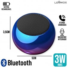 Mini Caixa de Som Bluetooth LES-M3XC Lehmox - Azul