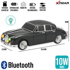 Caixa de Som Bluetooth Jaguar Clássico WS-596 Xtrad - Preto