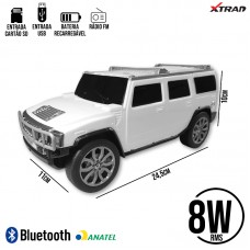 Caixa de Som Bluetooth Hummer H2 WS-901 Xtrad - Branca