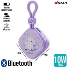 Caixa de Som Bluetooth 10W XDG-232 Xtrad - Lilás