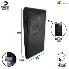 Capa Carteira Cinto para Celular X-Cell - Preta