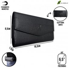 Capa Carteira Cinto para Celular X-Cell - Preta