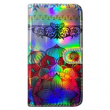 Capa Book Cover para Samsung Galaxy A70 - Efeito Metalizado Mandala