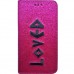 Capa Book Cover para Motorola Moto G6 Plus - Gliter Loved Dourada