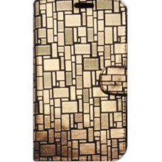 Capa Book Cover para Samsung Galaxy A70 - Gold Frame