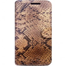 Capa Book Cover para Motorola Moto G6 - Golden Glow Snake