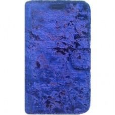 Capa Book Cover para Motorola Moto G6 Plus - Veludo Azul