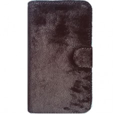 Capa Book Cover para Motorola Moto G6 Plus - Veludo Marrom