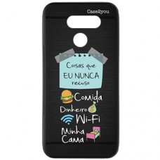 Capa para LG K50s Case2you - Escovada Preta Eu Nunca Recuso