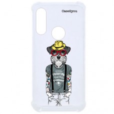 Capa para Motorola Moto E6 Plus Case2you - Antishock Dog Tatoo