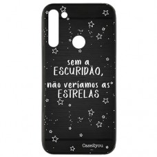 Capa para Samsung Galaxy A21 Case2you - Escovada Preta Sem a Escuridão
