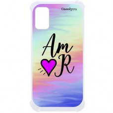 Capa para Motorola Moto G9 Plus Case2you - Antishock Abstrato Amor