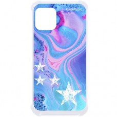 Capa para iPhone 12 Mini Case2you - Antishock Abstrato Estrelas