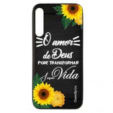 Capa para Samsung Galaxy A70 Case2you - Escovada Preta O Amor de Deus
