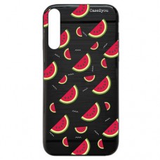 Capa para Samsung Galaxy A70 Case2you - Escovada Preta Melancias