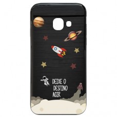 Capa para Samsung Galaxy J6 Plus Case2you - Escovada Preta Deixe o Destino Agir Universe