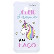Capa para Samsung Galaxy J6 Plus Case2you - Odeio Drama Antishock