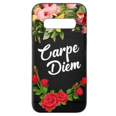 Capa para Samsung Galaxy S10 Plus Case2you - Escovada Preta Carpe Diem Black