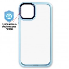 Capa iPhone 11 Pro Max - Clear Case Azul Turquesa