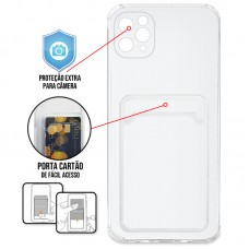 Capa iPhone 11 Pro Max - TPU Premium Case Card Transparente