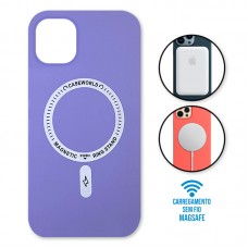 Capa iPhone 12 Pro Max - Padrão Magsafe Lilás