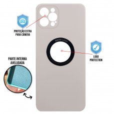 Capa para iPhone 12 Pro - Case Silicone Safe Glass Taupe