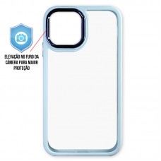 Capa iPhone 12 Pro Max - Clear Case Azul Turquesa