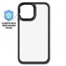 Capa iPhone 12 Pro Max - Clear Case Preta