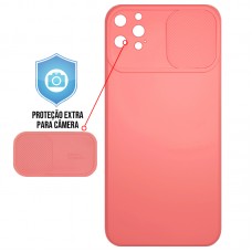 Capa para iPhone 12 Pro - Emborrachada Cam Protector Salmão