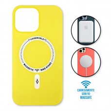 Capa iPhone 13 Pro - Padrão Magsafe Amarela