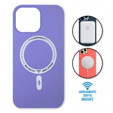 Capa iPhone 14 Pro Max - Padrão Magsafe Lilás