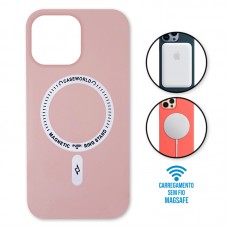 Capa iPhone 13 Pro Max - Padrão Magsafe Rosa