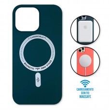 Capa iPhone 13 Pro Max - Padrão Magsafe Verde Escuro