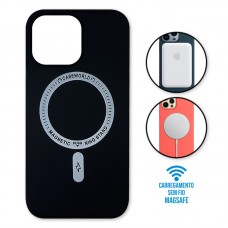 Capa iPhone 14 Pro - Padrão Magsafe Preta