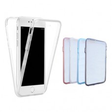 Capa para iPhone 7 e 8 Plus - Silicone 360° Azul Claro