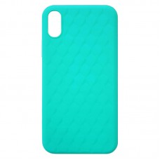 Capa para iPhone XS Max - Case Silicone Padrão Apple 3D Azul Claro