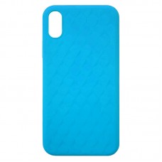 Capa para iPhone XS Max - Case Silicone Padrão Apple 3D Azul Água