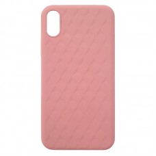 Capa para iPhone XS Max - Case Silicone Padrão Apple 3D Salmão