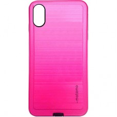Capa para iPhone X e XS - Motomo Borda Xadrez Pink
