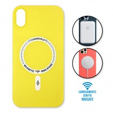 Capa iPhone XR - Padrão Magsafe Amarela