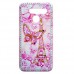 Capa para LG K12 Max e K12 Prime - Emborrachada Gliter Eiffel Borboleta Rosa