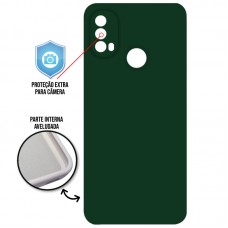 Capa Motorola Moto E30 e E40 - Cover Protector Verde Escuro