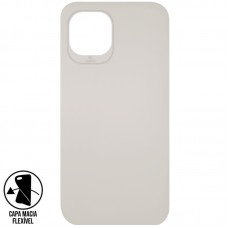Capa Motorola Moto Edge 20 Lite - Emborrachada Top Frosted Cinza Claro
