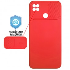 Capa Motorola Moto G9 Power - Emborrachada Cam Protector Vermelha