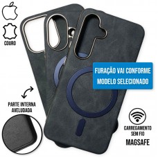 Capa Samsung Galaxy S25 5G - Couro Magsafe Indian Blue