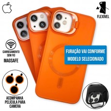 Capa iPhone 15 Pro - Soft Magsafe Orange