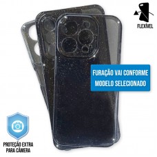 Capa TPU Glitter Premium Samsung Galaxy A54 5G - Preta