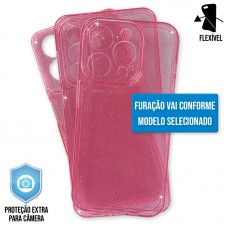 Capa TPU Glitter Premium Samsung Galaxy A54 5G - Rosa